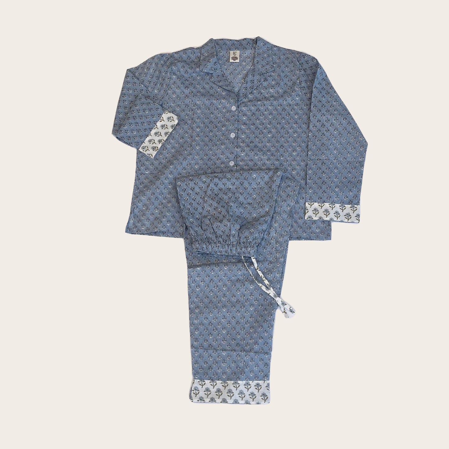 Pijama Bindi azul piedra