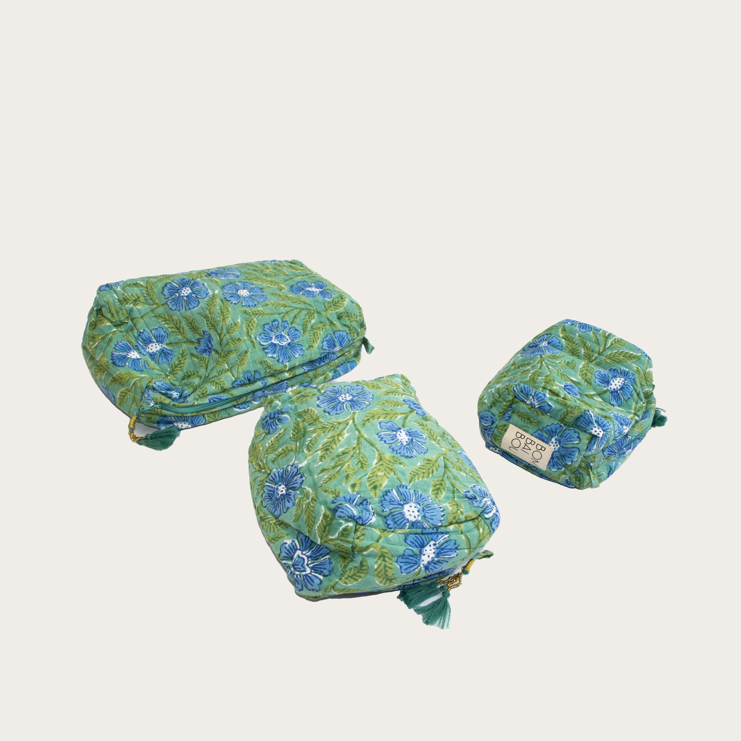 Set de 3 bolsas Verde Jade