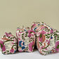 Set de 3 bolsas Blanco flores lindas