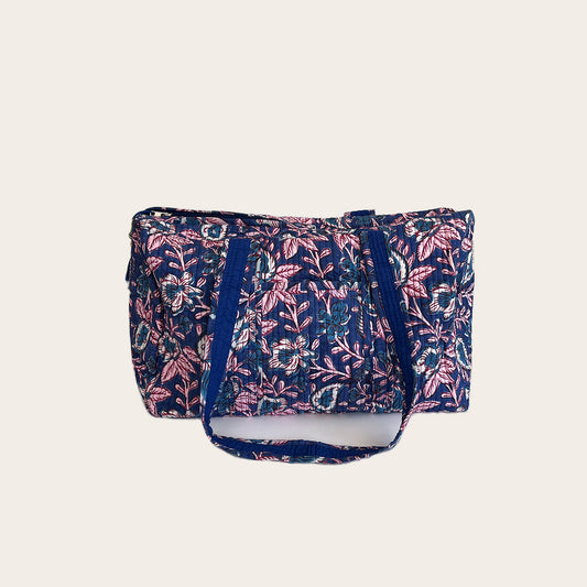 Maleta Midi azul rey con rojo