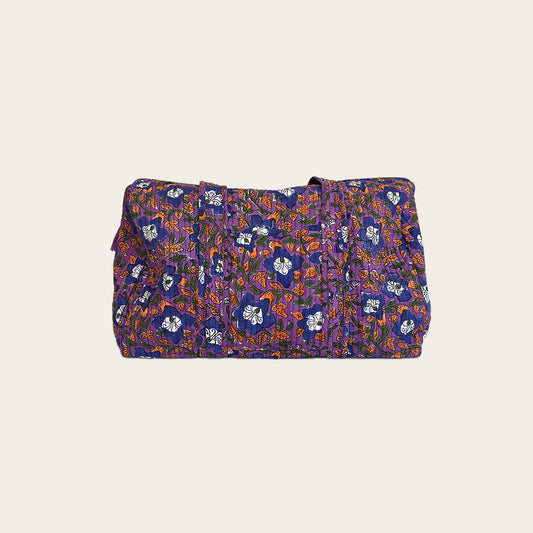 Maleta Midi morado con azul y naranja