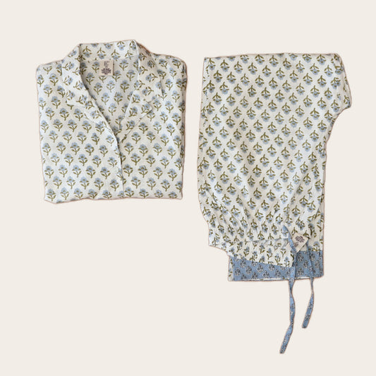 Pijama Bindi Blanca con flores