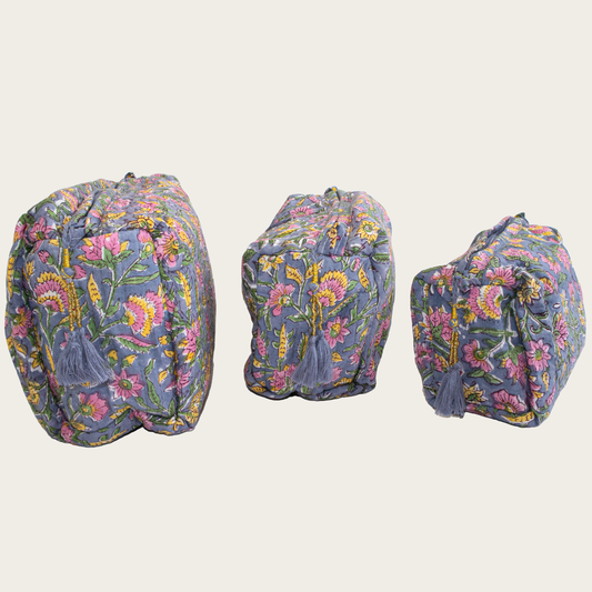 Set de 3 bolsas Morado