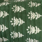 Set de 3 bolsas Verde con flores blancas