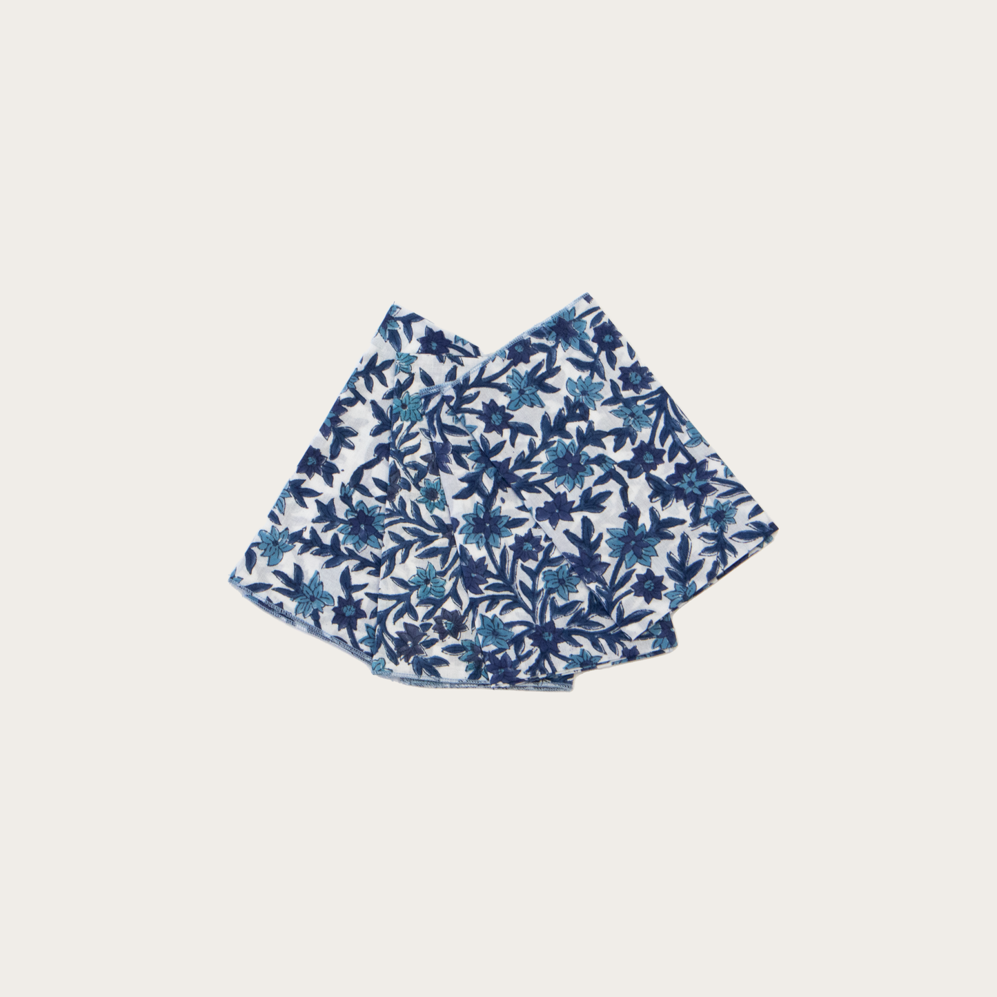 Set de Servilletas Blanco con azul
