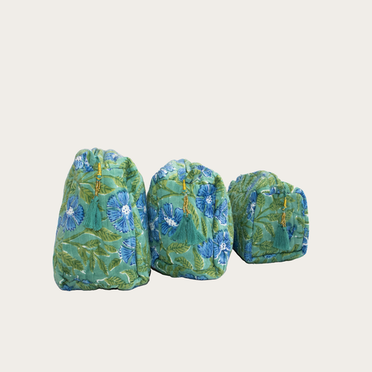 Set de 3 bolsas Verde Jade