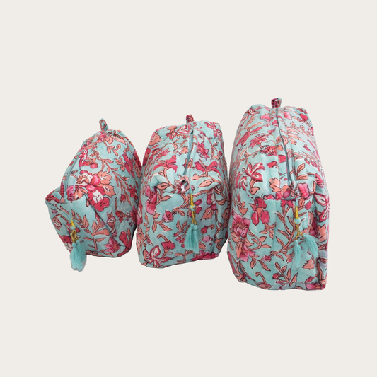 Set de 3 bolsas Azul Claro