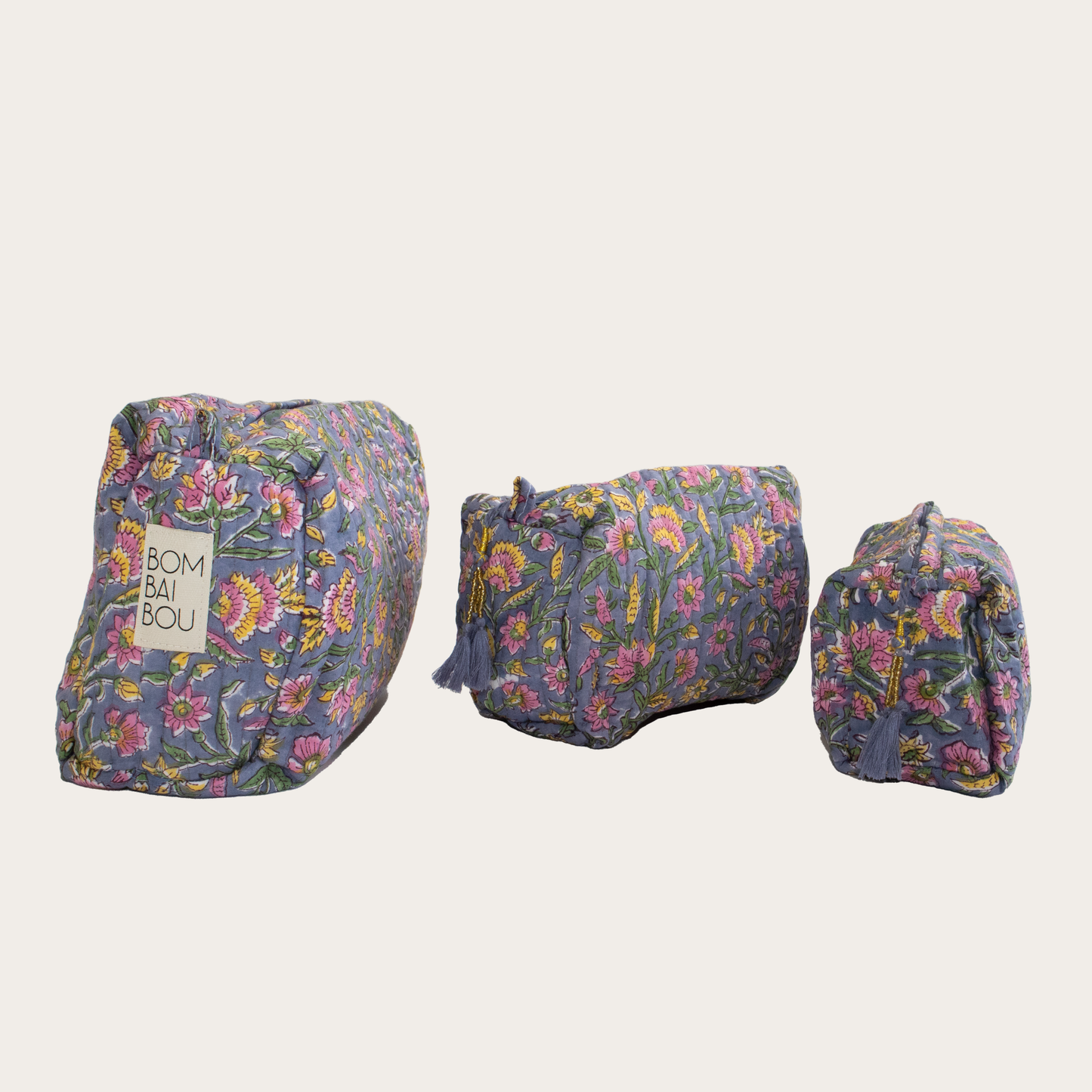 Set de 3 bolsas Morado