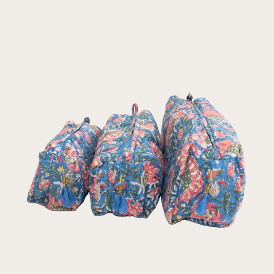 Set de 3 bolsas Azul Medio