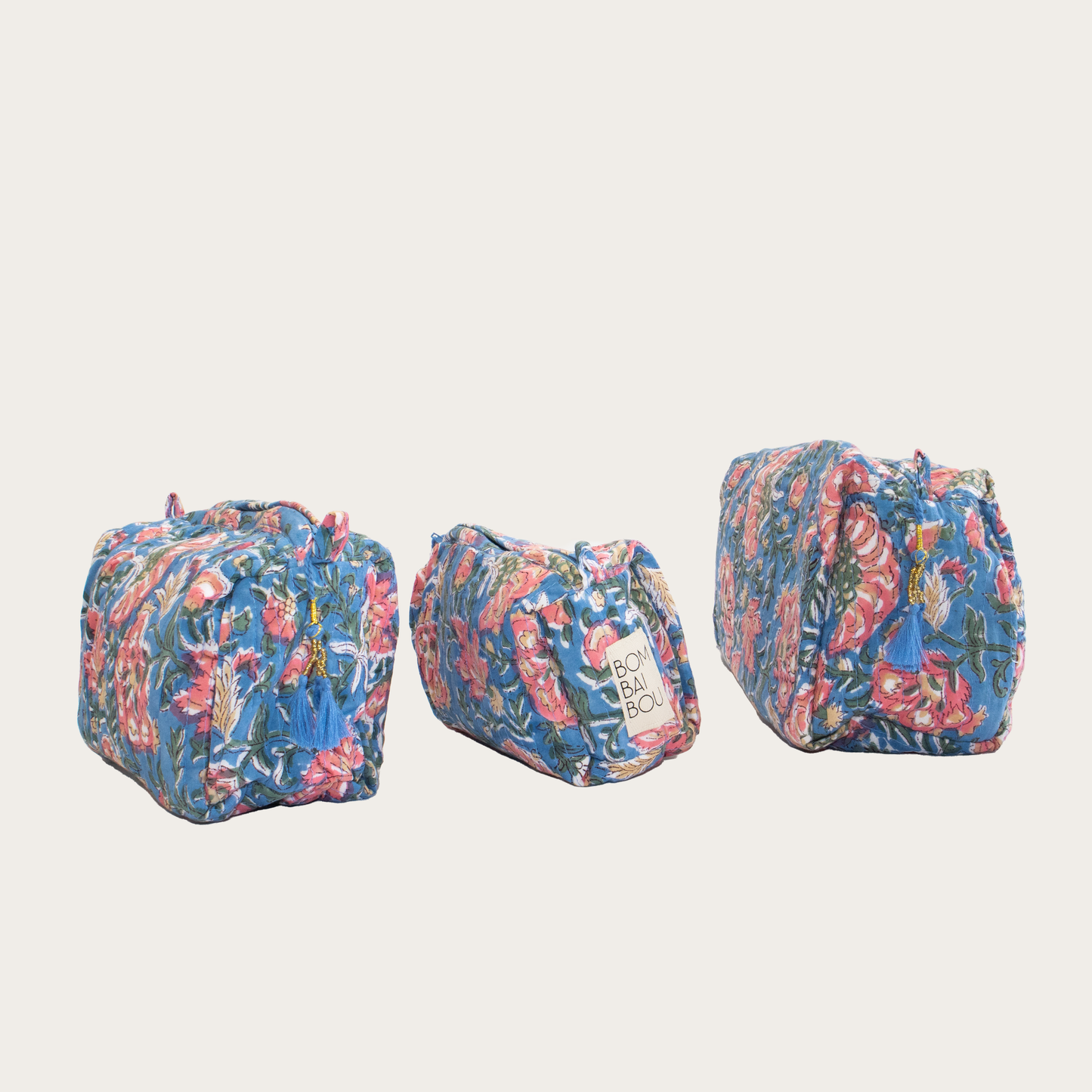 Set de 3 bolsas Azul Medio